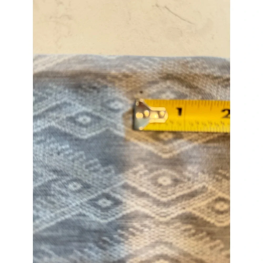 Smartwool Neck Gaiter Reversible Merino Wool Grey Geometric Pattern Scarf Unisex